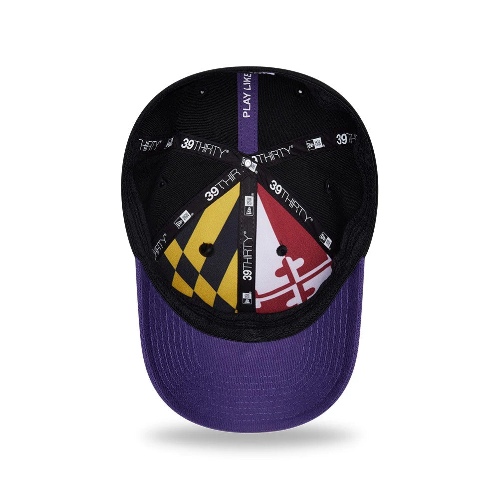 Baltimore Ravens NFL Draft 2026 Black 39THIRTY M-Crown Stretch Fit Cap-Benirox