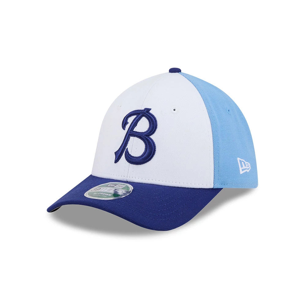 Buffalo Bisons MiLB On Field Blue 39THIRTY M-Crown Stretch Fit Cap-Benirox