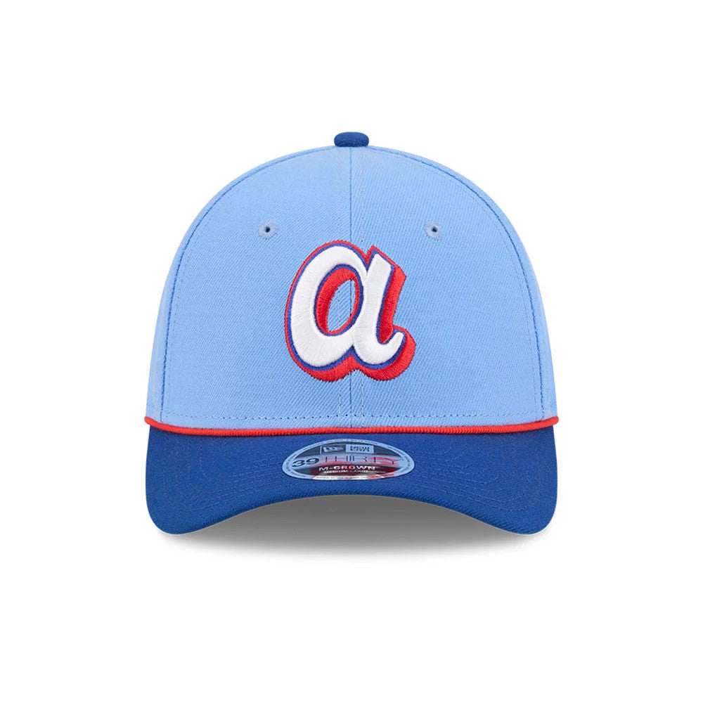 Atlanta Braves MLB City Connect Blue 39THIRTY M-Crown Stretch Fit Cap-Benirox