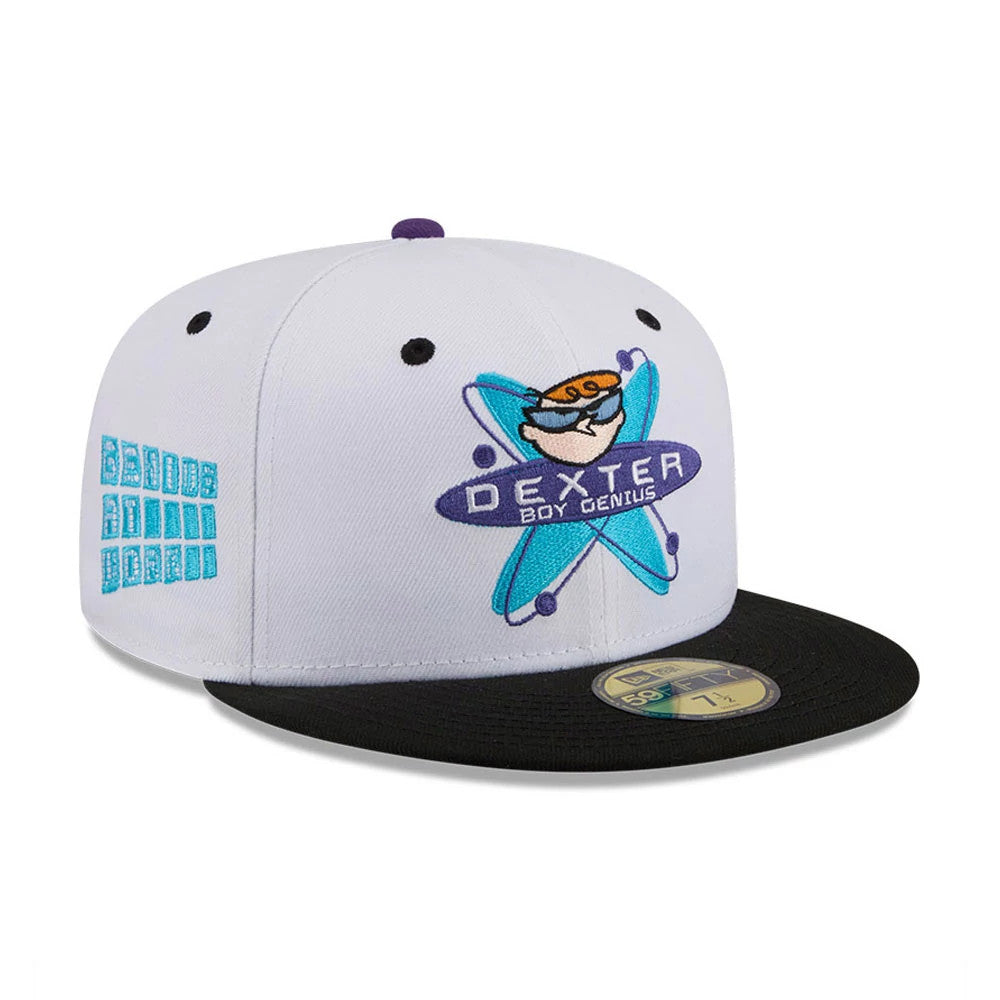 Dexter's Laboratory Genius At Work White 59FIFTY Fitted Cap-Benirox