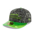 Dexter's Laboratory Black & Neon 59FIFTY Fitted Cap-Benirox