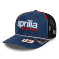 Aprilia Replica Jorge Martin Austin Race Special Blue 9SEVENTY Stretch Snap Adjustable Cap-Benirox