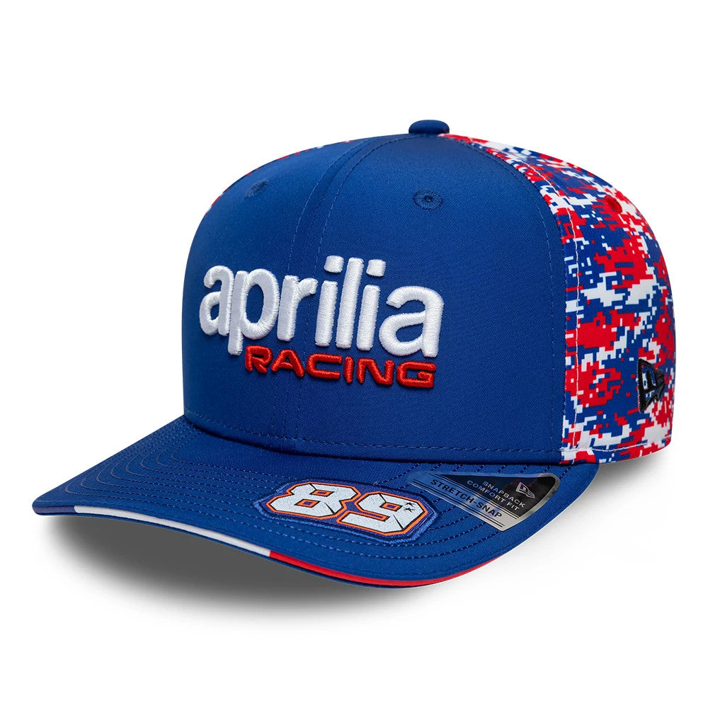 Aprilia Replica Jorge Martin Le Mans Race Special Blue 9SEVENTY Stretch Snap Adjustable Cap-Benirox