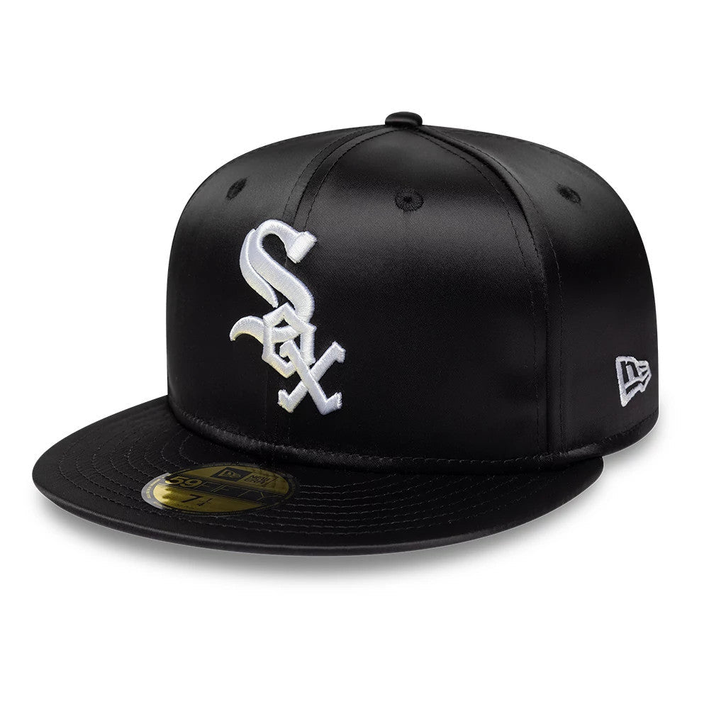 Chicago White Sox MLB Satin Black 59FIFTY Fitted Cap-Benirox