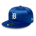 Detroit Tigers MLB Satin Blue 59FIFTY Fitted Cap-Benirox