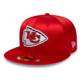Kansas City Chiefs NFL Satin Red 59FIFTY Fitted Cap-Benirox