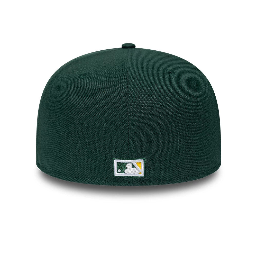 Athletics MLB Sidepatch Satin Lined Dark Green 59FIFTY Fitted Cap-Benirox