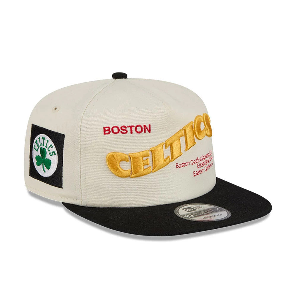Boston Celtics NBA Conference Script White 19TWENTY Adjustable Cap-Benirox