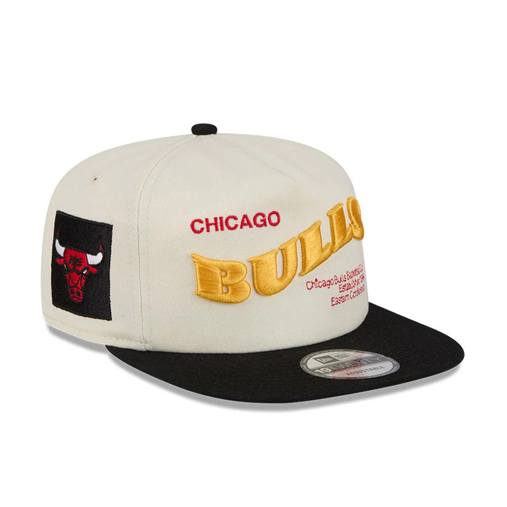 Chicago Bulls NBA Conference Script White 19TWENTY Adjustable Cap-Benirox
