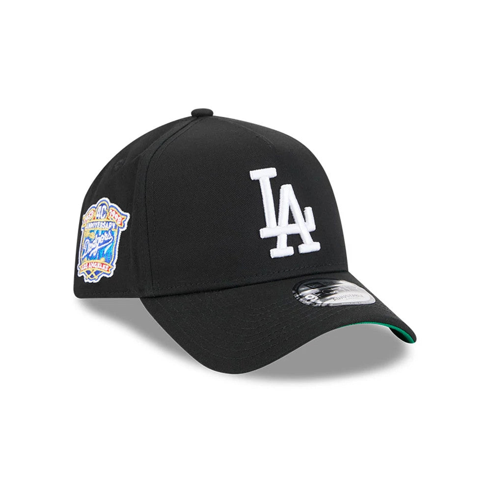 Dodgers MLB Cooperstown Anniversary Black 9FORTY A-Frame Adjustable Cap-Benirox
