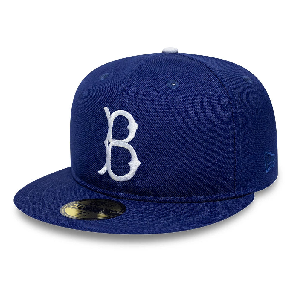 Brooklyn Dodgers MLB Cooperstown Dark Blue 59FIFTY Fitted Cap-Benirox