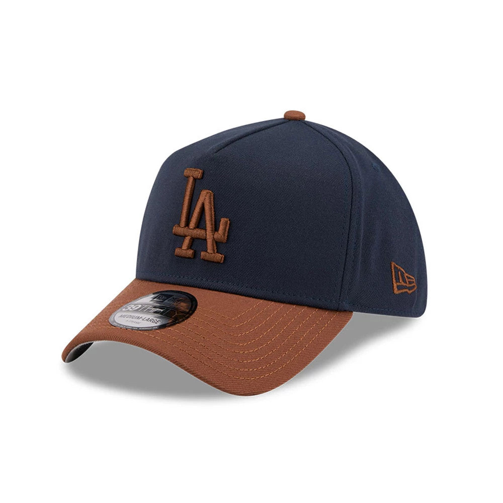 Dodgers MLB Blueberry Tiramisu Navy 39THIRTY A-Frame Stretch Fit Cap-Benirox