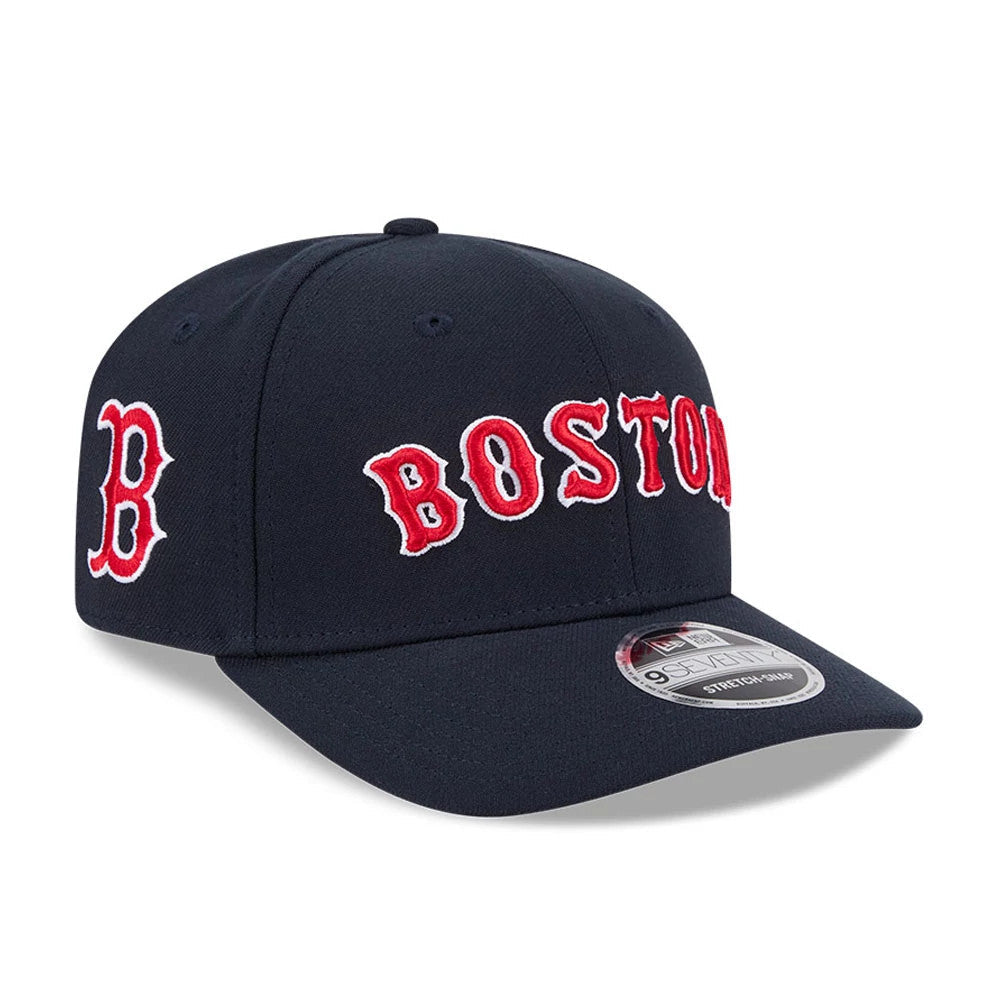 Boston Red Sox MLB Navy 9SEVENTY Stretch Snap Adjustable Cap-Benirox