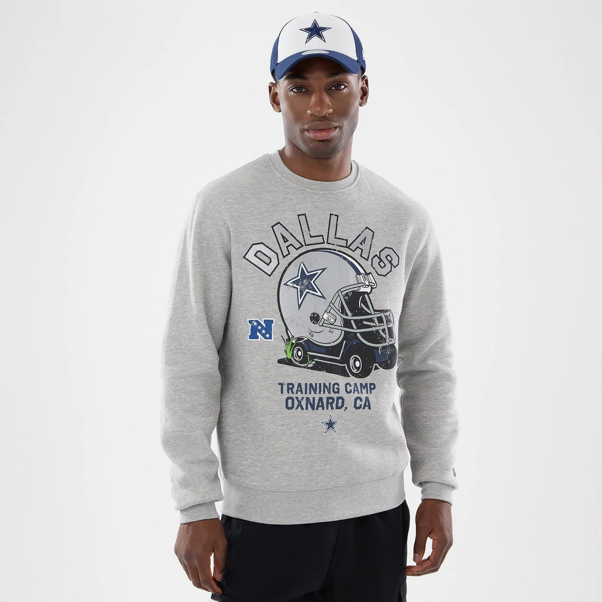 Dallas Cowboys NFL Training 2026 Grey Crew Neck Sweater-Benirox