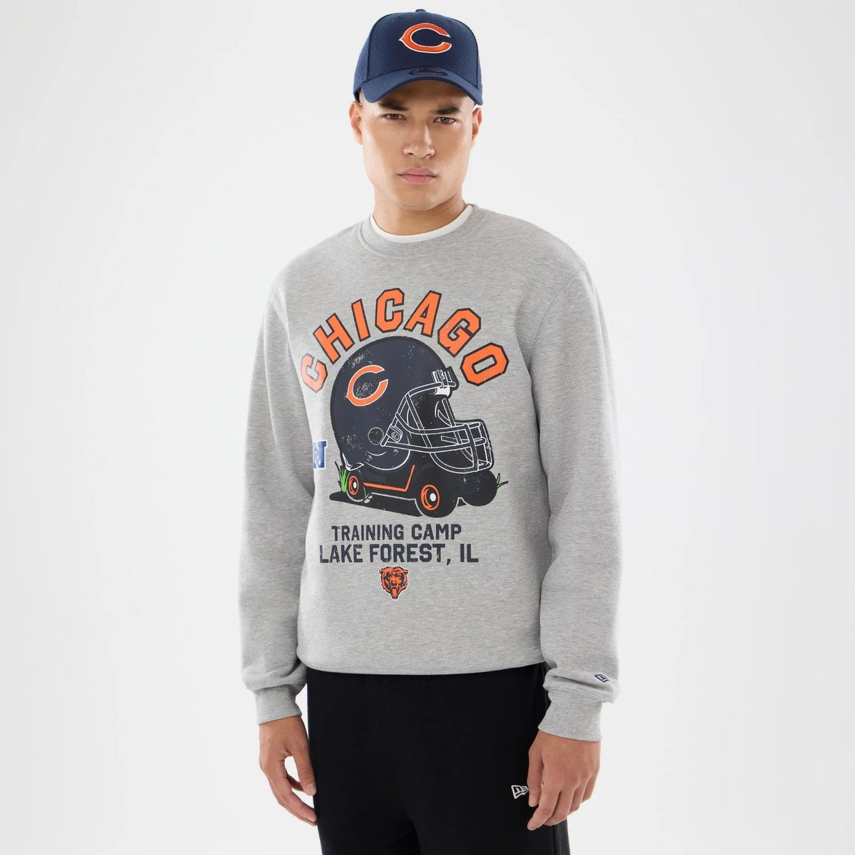 Chicago Bears NFL Training 2026 Grey Crew Neck Sweater-Benirox