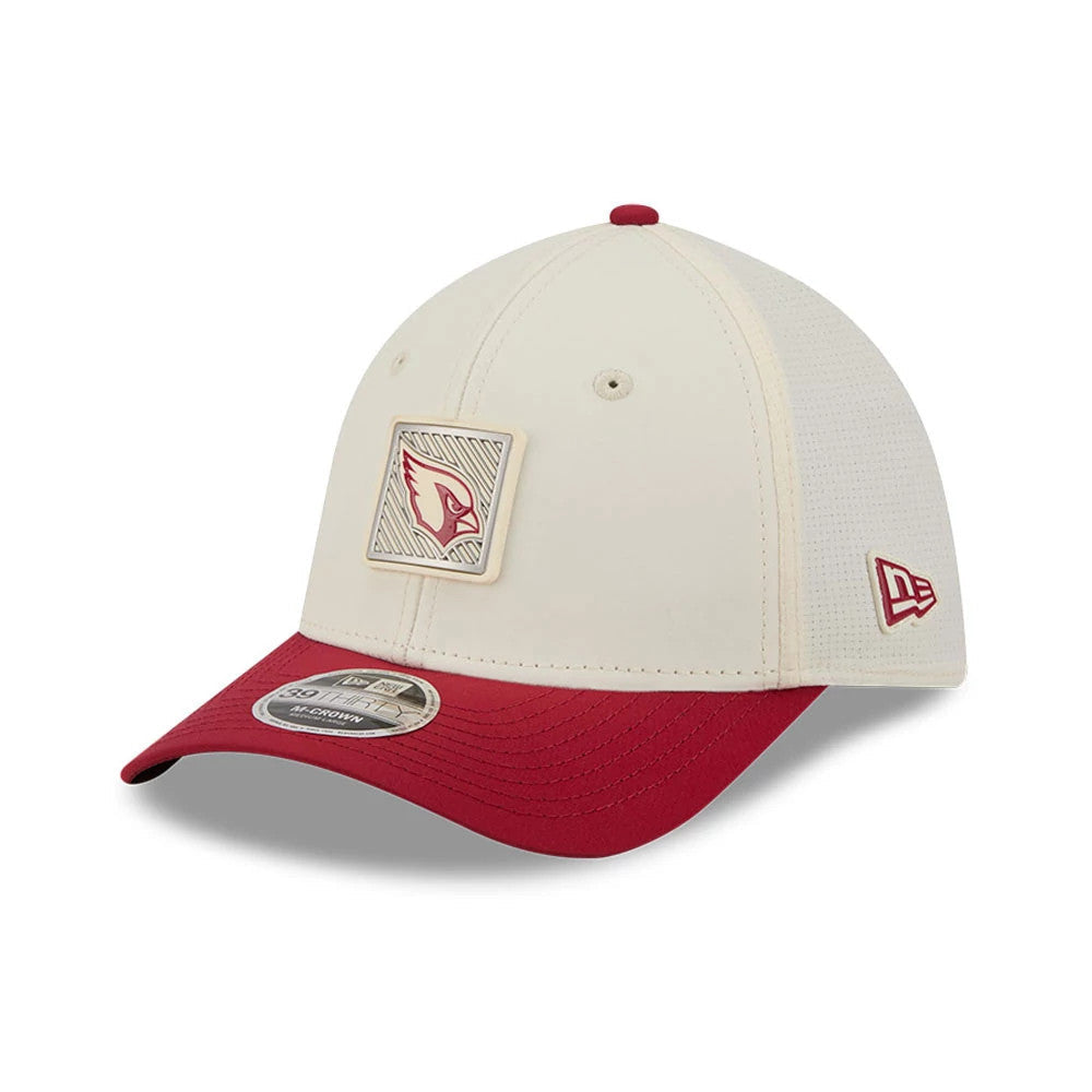 Arizona Cardinals NFL Training 2026 White 39THIRTY M-Crown Stretch Fit Cap-Benirox
