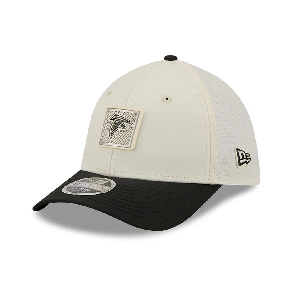 Atlanta Falcons NFL Training 2026 White 39THIRTY M-Crown Stretch Fit Cap-Benirox