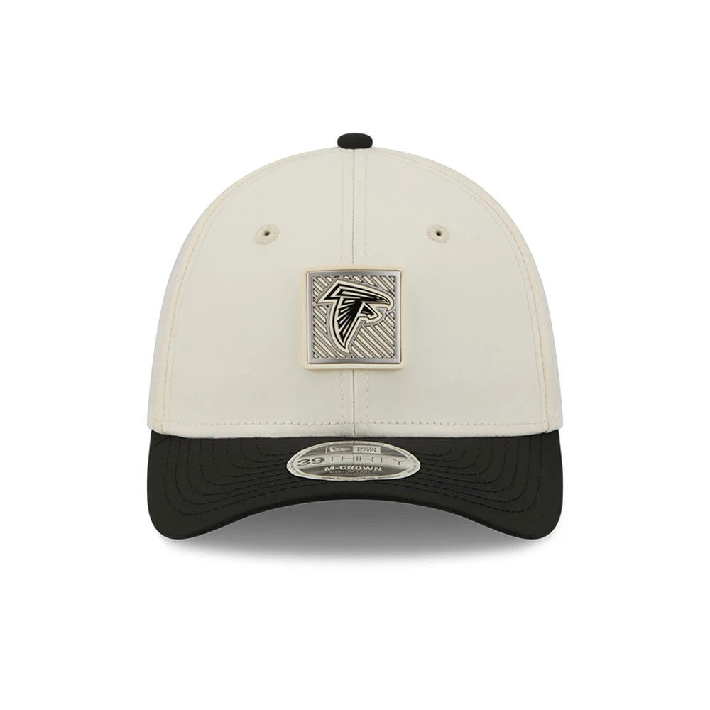 Atlanta Falcons NFL Training 2026 White 39THIRTY M-Crown Stretch Fit Cap-Benirox