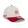 49ers NFL Training 2026 White 39THIRTY M-Crown Stretch Fit Cap-Benirox
