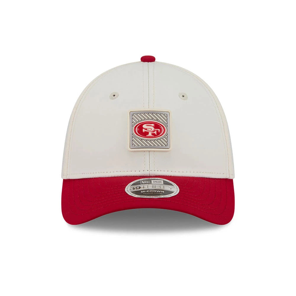 49ers NFL Training 2026 White 39THIRTY M-Crown Stretch Fit Cap-Benirox