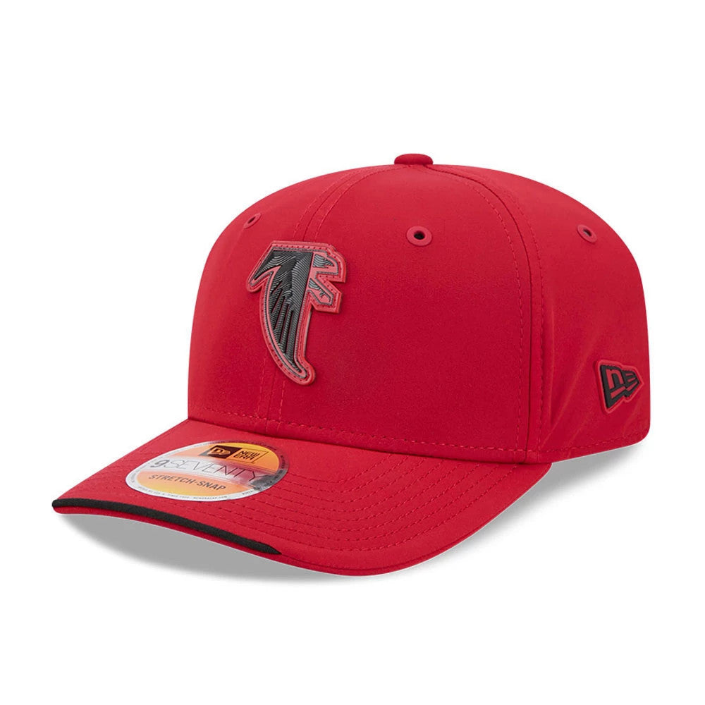 Falcons NFL Sideline 2026 Red 9SEVENTY Stretch Snap Adjustable Cap-Benirox