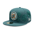 Cruz Azul Liga MX All Over Dark Green 59FIFTY Fitted Cap-Benirox