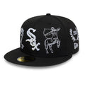 Chicago White Sox MLB Mythical Black 59FIFTY Fitted Cap-Benirox
