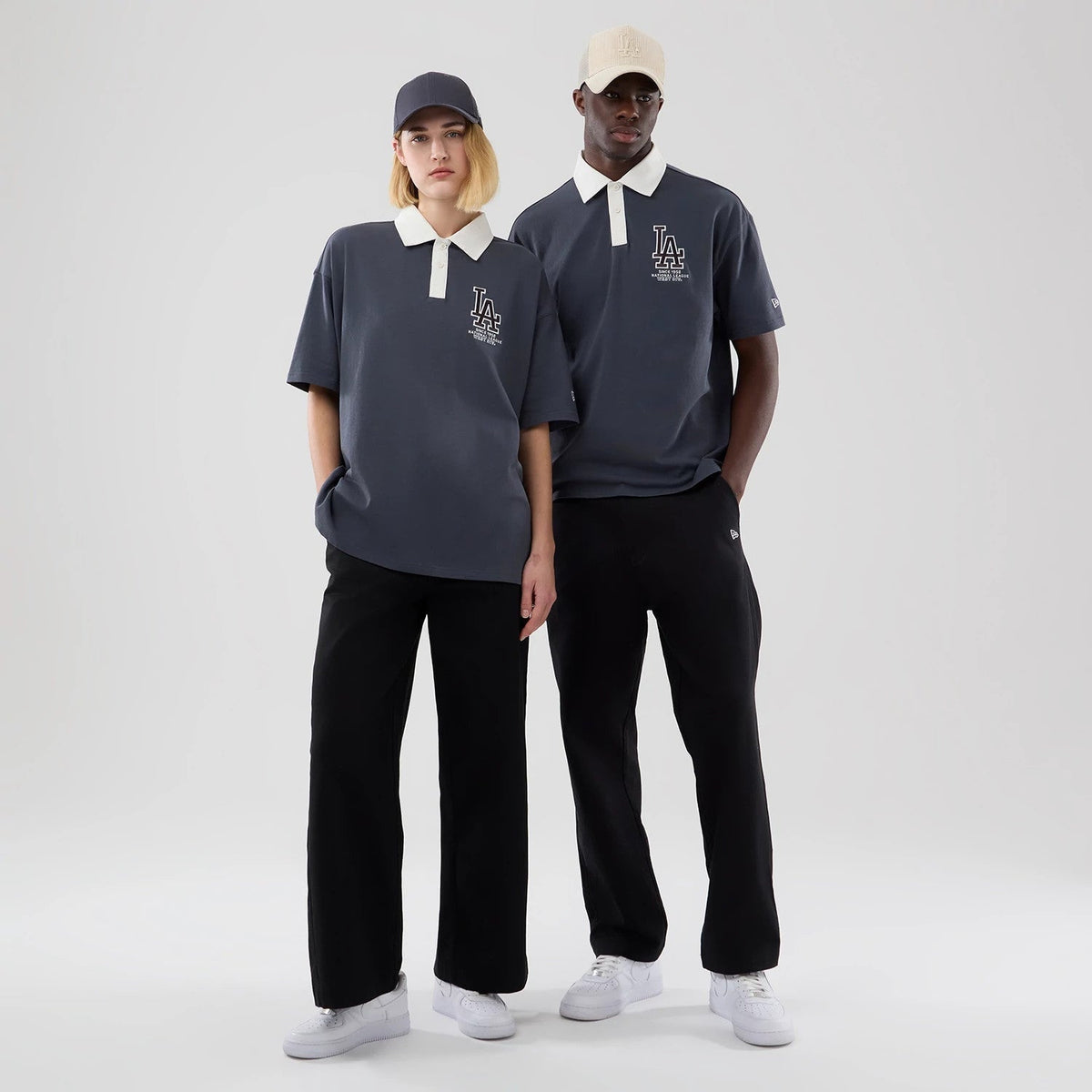 LA Dodgers MLB Grey Polo T-Shirt-Benirox