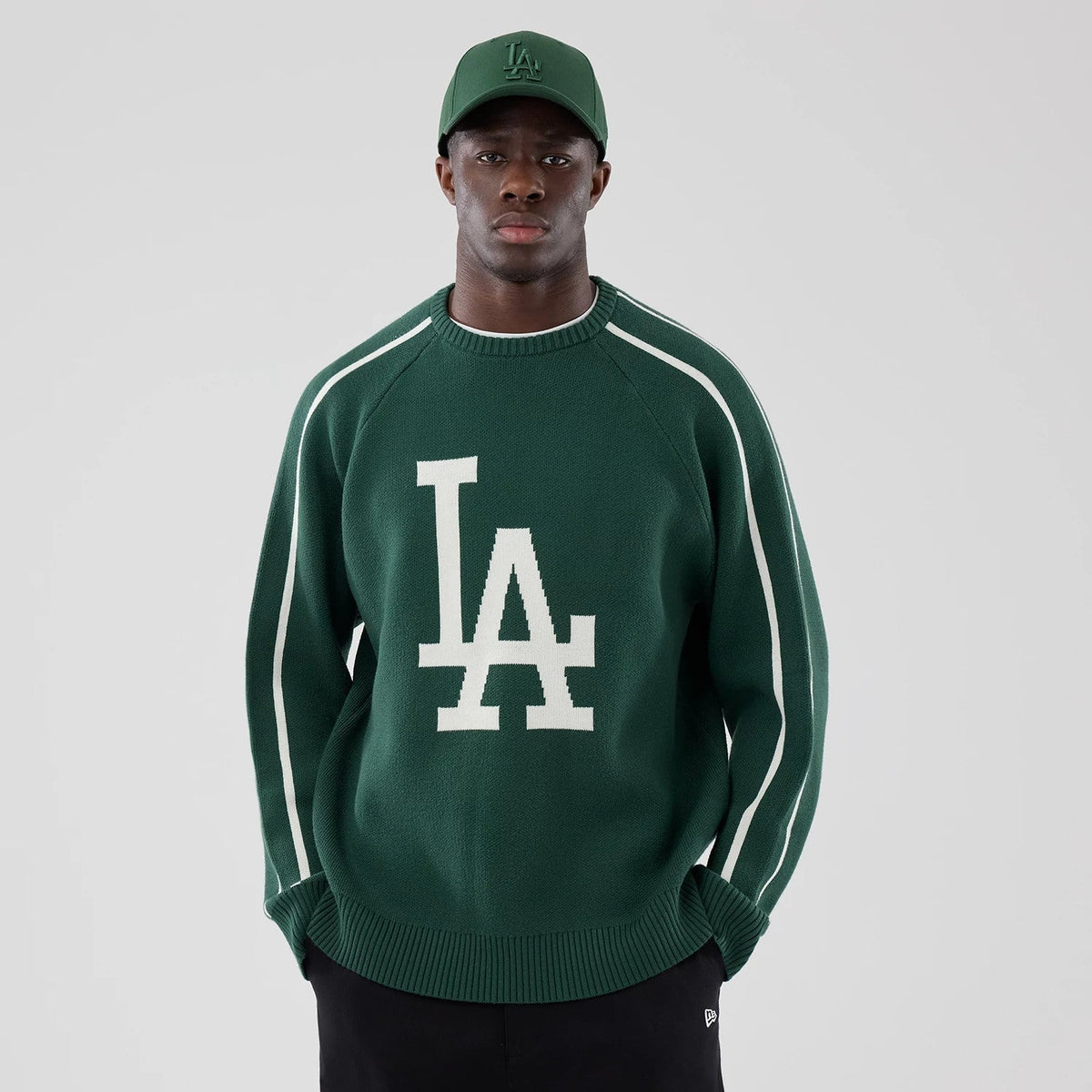 LA Dodgers MLB Knit Dark Green Knitted Sweater-Benirox