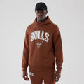 Chicago Bulls NBA Core Plus Brown Pullover Hoodie-Benirox