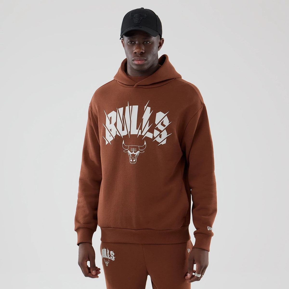 Chicago Bulls NBA Core Plus Brown Pullover Hoodie-Benirox