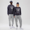 LA Dodgers MLB Graphic Grey Oversized Crew Neck Sweater-Benirox