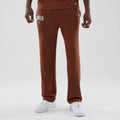 Chicago Bulls NBA Core Plus Brown Straight Leg Joggers-Benirox