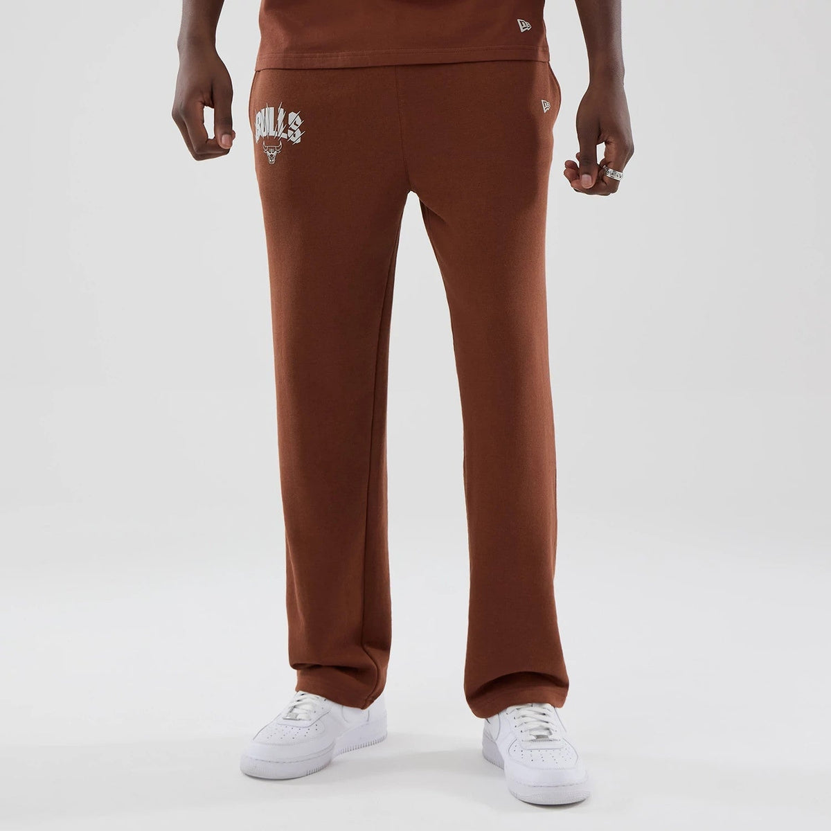 Chicago Bulls NBA Core Plus Brown Straight Leg Joggers-Benirox