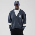 LA Dodgers MLB Knit Grey Cardigan-Benirox