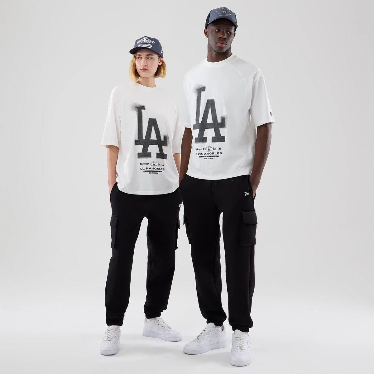 LA Dodgers MLB Graphic White Boxy T-Shirt-Benirox