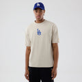 LA Dodgers MLB Food Graphic Cream Oversized T-Shirt-Benirox