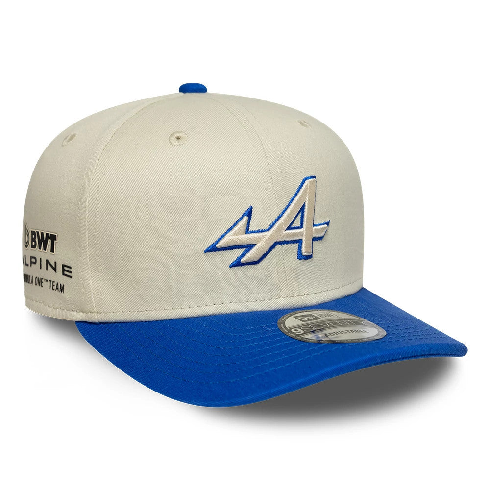 Alpine Racing Contrast Visor Cream 9SEVENTY Stretch Snap Adjustable Cap-Benirox