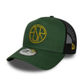 AS Roma Dark Green 9FORTY E-Frame Trucker Adjustable Cap-Benirox