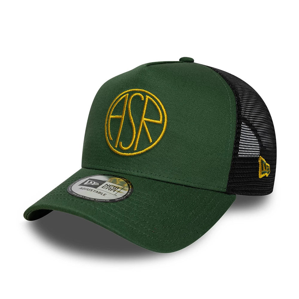AS Roma Dark Green 9FORTY E-Frame Trucker Adjustable Cap-Benirox