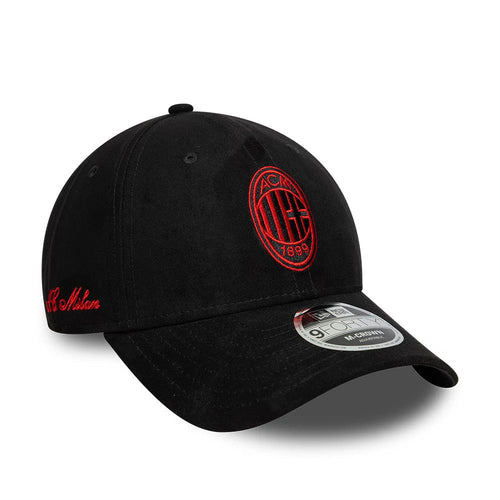 AC Milan Faux Suede Black 9FORTY M-Crown Adjustable Cap-Benirox