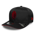 AC Milan Featherweight Poly Black 9SEVENTY Stretch Snap Adjustable Cap-Benirox