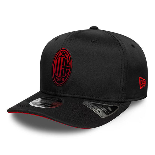AC Milan Featherweight Poly Black 9SEVENTY Stretch Snap Adjustable Cap-Benirox