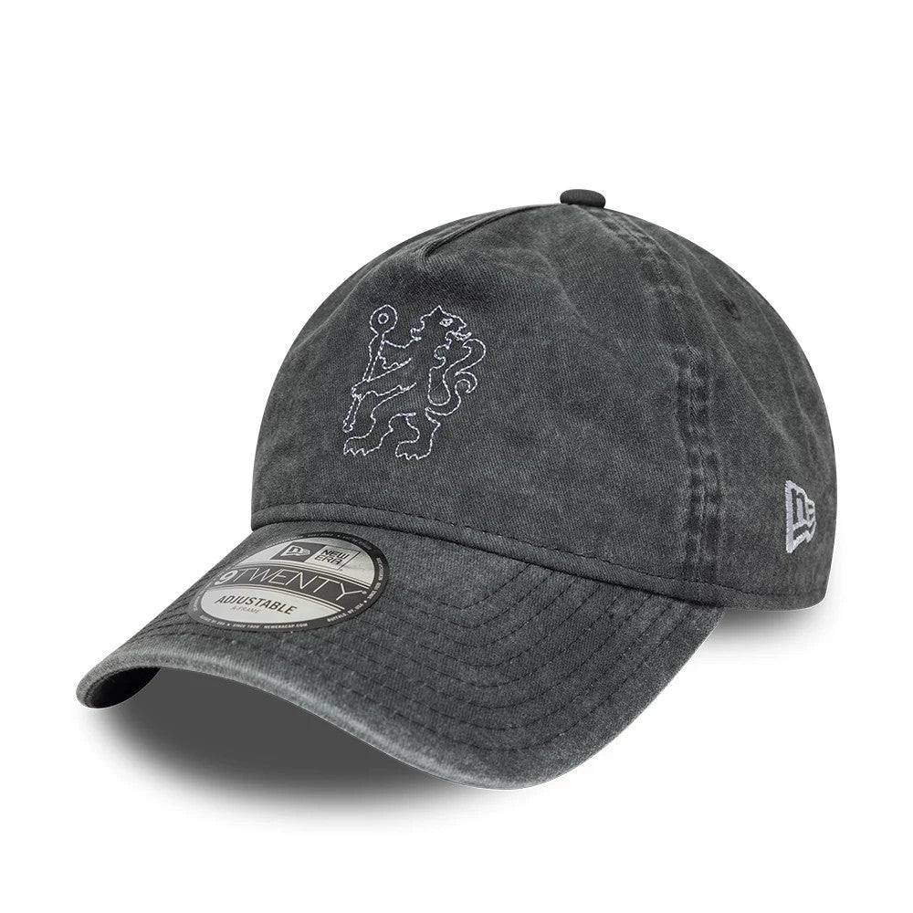 Chelsea FC Washed Dark Grey 9TWENTY A-Frame Adjustable Cap-Benirox