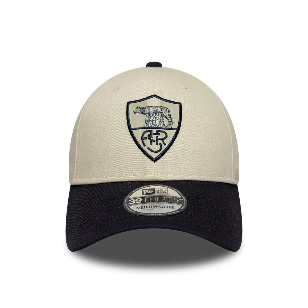 AS Roma Cream & Black 39THIRTY Stretch Fit Cap-Benirox