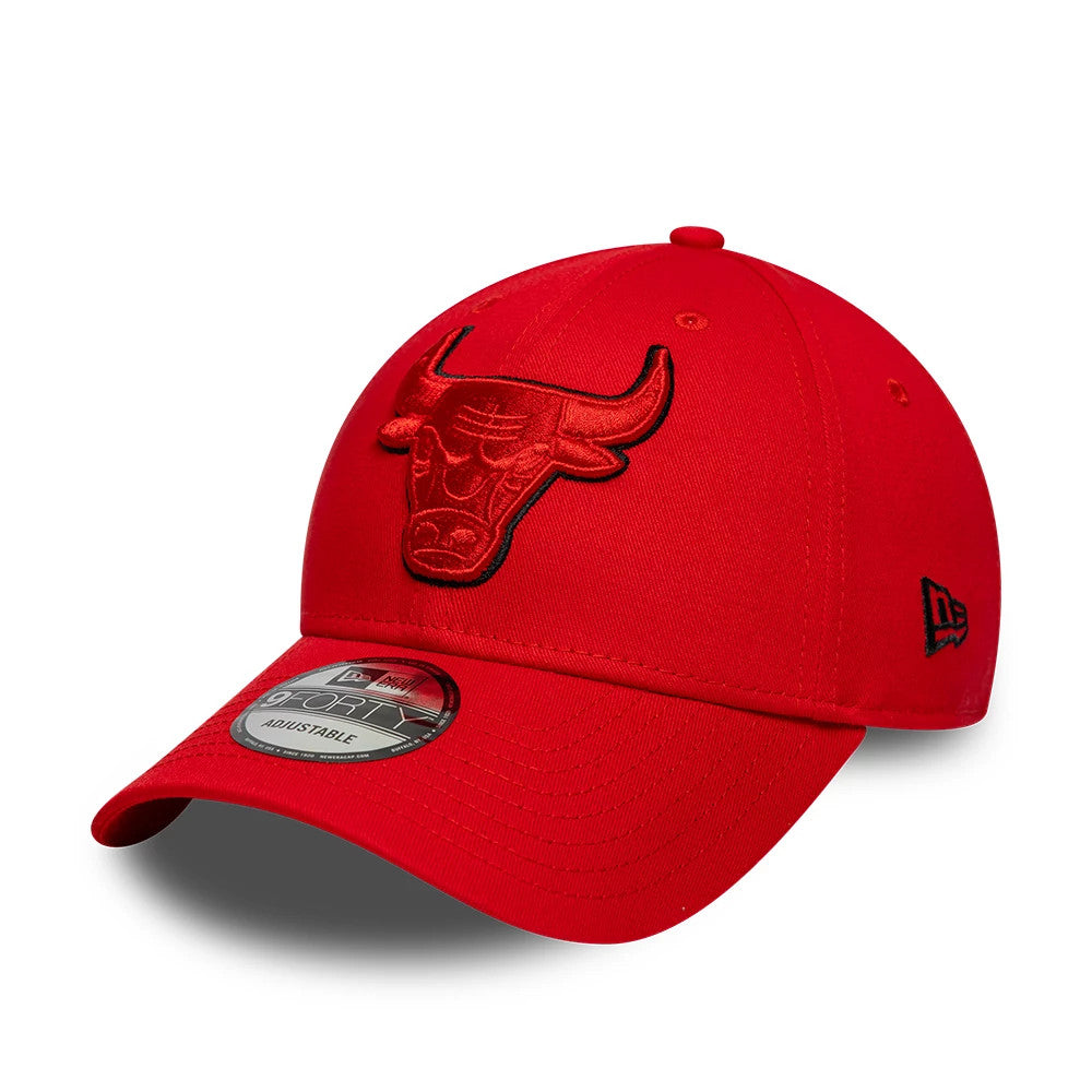 Chicago Bulls NBA Outline Red 9FORTY Adjustable Cap-Benirox