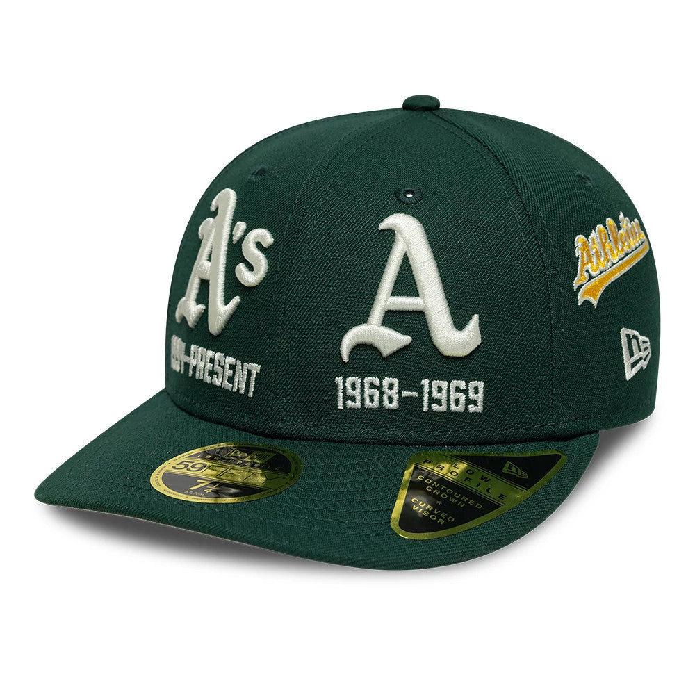 Athletics MLB Historic Dark Green Low Profile 59FIFTY Fitted Cap-Benirox