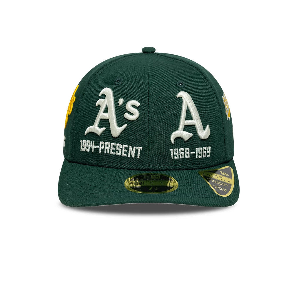 Athletics MLB Historic Dark Green Low Profile 59FIFTY Fitted Cap-Benirox