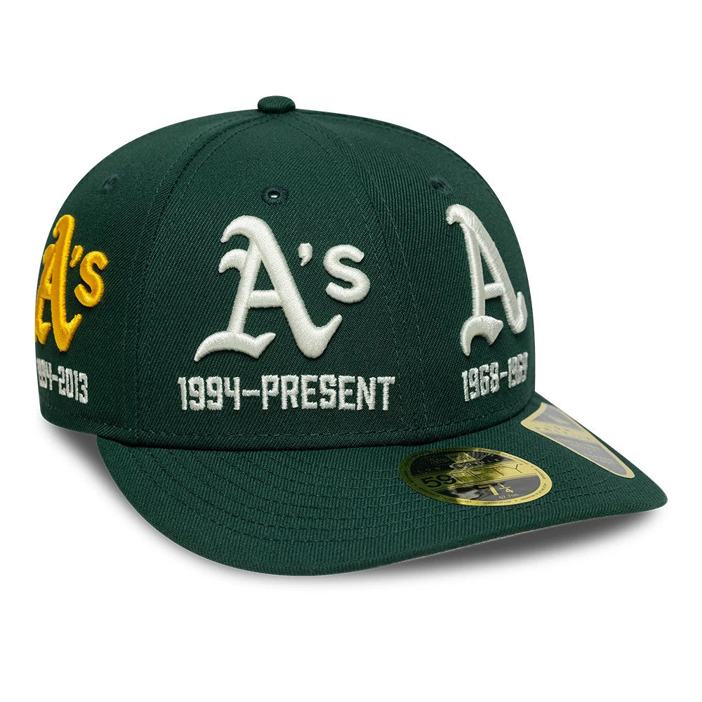 Athletics MLB Historic Dark Green Low Profile 59FIFTY Fitted Cap-Benirox