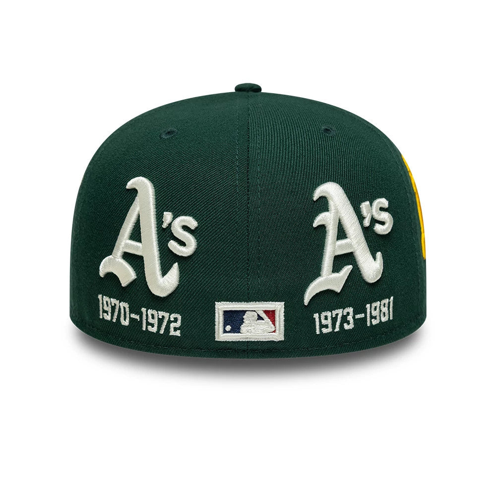 Athletics MLB Historic Dark Green Low Profile 59FIFTY Fitted Cap-Benirox